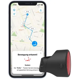 invoxia Fahrrad Tracker – Diebstahlsicherer GPS Bike Tracker – Reflektor mit Ech