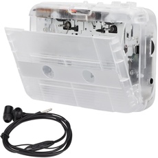 ASHATA Kassettenspieler, Tragbarer Kassettenspieler Erfasst Audiomusik mit 3,5 mm Buchse, UKW Radio Walkman Kassettenspieler, Bluetooth 5.0, Klassischer Stil, 2AA Batterie oder USB Netzteil