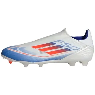 F50 League Laceless FG/MG Cloud White / Solar Red / Lucid Blue 46