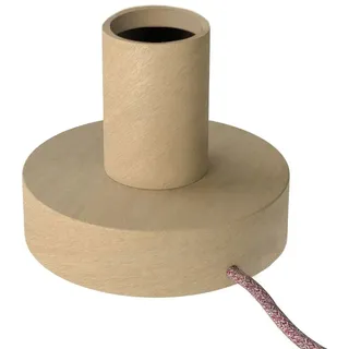 Creative Cables Posaluce Kleine Tischlampe Aus Holz Mit 2-poligem Stecker - Neutral - One Size