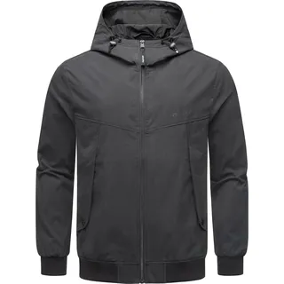 Ragwear Outdoorjacke "Outdoorjacke Tyller" mit Kapuze Leichte Übergangsjacke mit Kapuze, schwarz