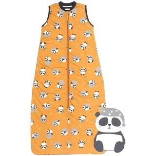 Schlummersack Baby Schlafsack Neugeboren 1.0 Tog 56 cm | Sommer Panda Dünn | Frühling Reißverschluss