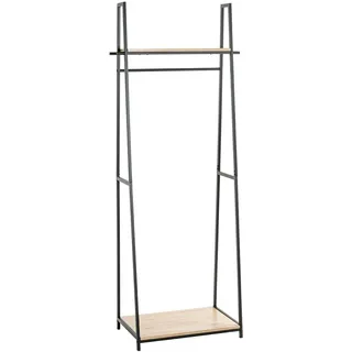 Haku-Möbel Garderobenständer PESCARA Eiche Schwarz