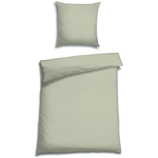 Florella Bettwäsche "Uni pastell gruen Edel-Satin, 100% Baumwolle", pastell grün