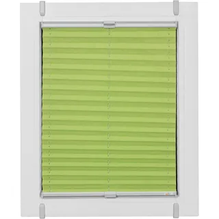 sunlines Plissee "One Size Style Crush" blickdicht ohne Bohren verspannt Zubehörfarbe grau, zum Klemmen, grün, grau, grau