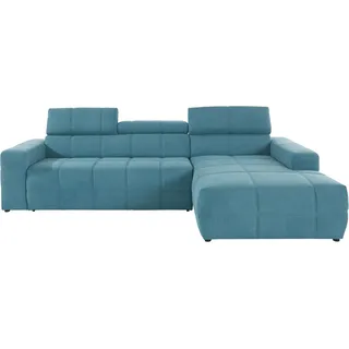DOMO collection Ecksofa »Brandon große Ausführung B/T/H: 289/177/80 cm, auch in Leder und Cord« mit Kopfteilverstellung, wahlweise Sitztiefenverstellung, L-Form,