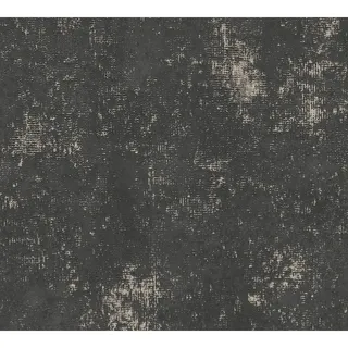 A.S. Création Vliestapete Uni Metallic 53 cm 10 m 300 g Gold/Schwarz