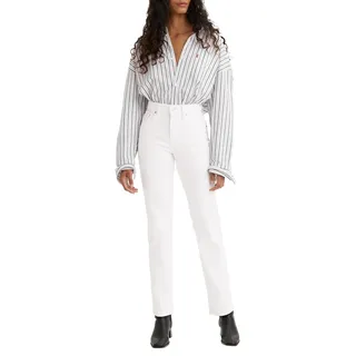 Levi's 724TM High Rise Straight Jeans Western White 31 32