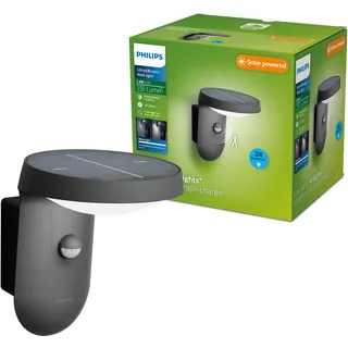 Philips Außenwandleuchte Kunststoff 18,8 cm Solar 1x1,2 W anthrazit