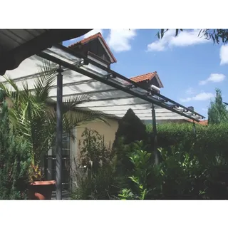 Floracord Sonnensegelbausatz, Universal silbergrau, mit 34 Laufhaken,