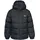 Herren Warme Gepolsterte wasserdichte Regenjacke Mit Abnehmbarer Kapuze Clip Black XXXL MAJKCAI20001_BLKXXXS