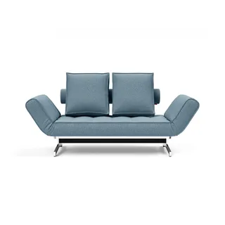 Innovation Living Schlafcouch Webstoff 3-Sitzer Blau