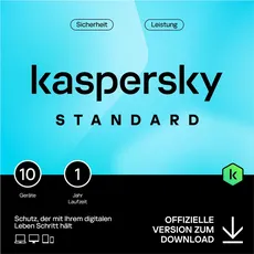 Bild Kaspersky Standard 10 User, 1 Jahr, ESD (multilingual) (Multi-Device) (KL1041GDKFS)