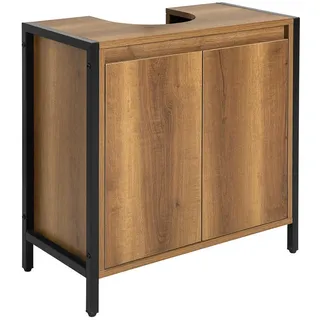 SoBuy Waschbeckenunterschrank Badschrank Waschtisch Unterschrank Badmöbel Vintage BHT ca: 60x60x30cm