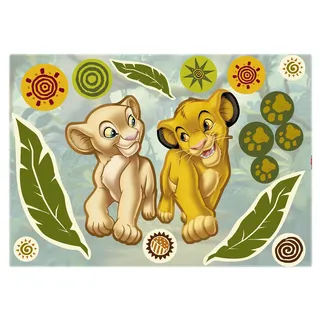 KOMAR Dekosticker »Simba and Nala 50 x 70 cm bunt