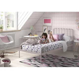 Vipack Jugendbett Alice 90 x 200 cm Kiefer rosa