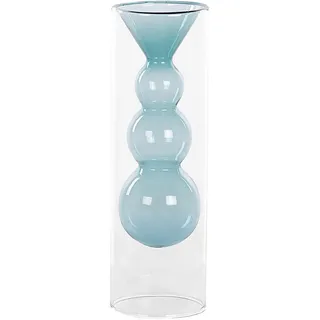 Beliani Blumenvase Glas transparent Kalochi , Transparent , Mode , 27 cm , Dekoration, Vasen, Glasvasen
