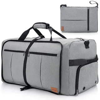 Urtala Faltbare Reisetasche für Herren & Damen, 120L Groß Weekender Übernachtungstasche mit Schuhfach, wasserdichte Handgepäck Tasche/Sporttasche