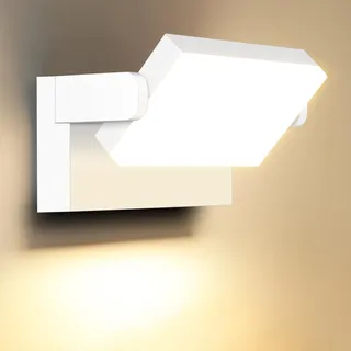 ledmo 60W Aussen Wandleuchten LED 5000 Lumen Weiß wandlampen Außen mit 360° Schwenkbar LED Panel Außenlampen Warmweiß 3000K Wasserdicht IP65 für Terrasse Eingang Garten