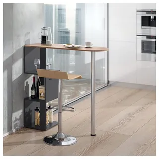 Vicco Bartisch Vincent Anthrazit-Goldkraft Bartresen Stehtisch Tresentisch Bistrotisch Bar