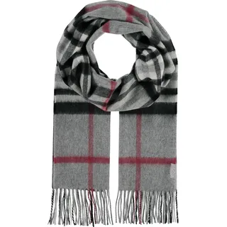 FRAAS Schal Pure Cashmere Scarf with FRAAS Plaid Grey grau mehrfarbig - Grau, Bunt