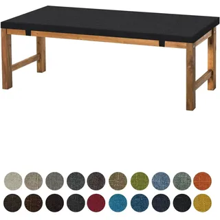Aselbia Bankauflage Sitzkissen 100X35X5CM,Waschbare Rutschfestes Bankkissen Sitzauflage Bequeme Bankpolster für Bank, Fensterbank, Gartenmöbel, Terrasse, Drinnen,Schwarz