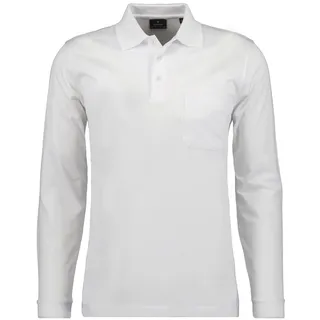 RAGMAN Herren, Poloshirt Soft Knit Polo Knopf Langarm",
