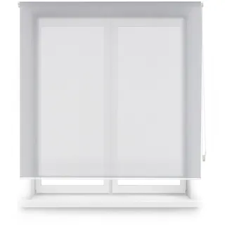 INTERBLIND | Premium-Stoffrollo, Größe 120 x 250 cm, Breite durch hohe Blendenreduzierung und effektiver Sonnenschutz, Stoffgröße 117 x 245 cm