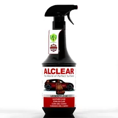 ALCLEAR 721LP Auto Lederpflege, Innenraum Autopflege für Glattleder, auch für Leder Sofa perfekt, 1.000 ml Reiniger mit Sprühkopf, Anwendung mit Mikrofasertuch