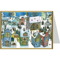Richard Sellmer, Grusskarte + Briefpapier, 99140 - Weihnachtskarte - Stadt