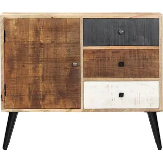vidaXL Sideboard 88×30×73 cm Mango-Massivholz - Braun
