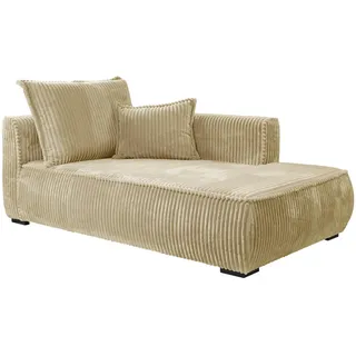 Mid.you Récamiere , Beige , Textil , Kiefer , 185x101x203 cm , Made in Eu , Wohnzimmer, Sofas & Couches, Sofas, Recamieren