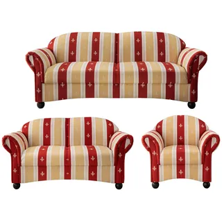 Livetastic Sitzgarnitur Torello Rot Mikrofaser