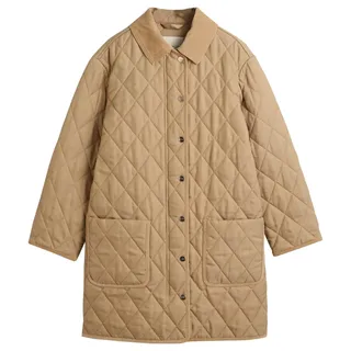 QUILTED COAT WITH CORD DETAILS