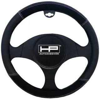 HP Autozubehör Lenkradbezug (Ø x H) 39 cm x 4 cm Velours, Kunstleder Schwarz 37 - 39 cm