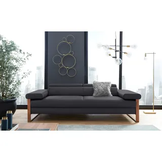 W.Schillig Couch Flachgewebe 2,5-Sitzer Grau