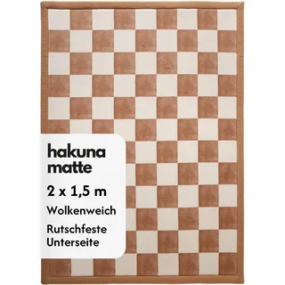 Hakuna Matte Baby Krabbeldecke „Cloud Soft“ 200 x 150 x 2,5 cm, Schachbrettmuster