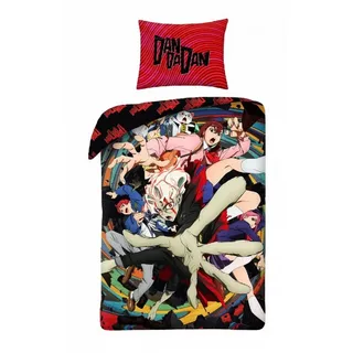 Halantex DanDaDan Anime-Figuren Mehrfarbig 140 x 200 cm + 70 x 90 cm