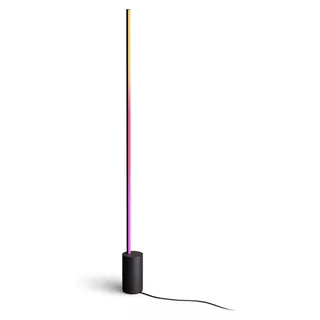 Philips Hue White and Color ambiance Gradient Signe Stehleuchte schwarz, Intelligente Bodenbeleuchtung, Bluetooth/Zigbee, Schwarz, LED, Aluminium, Nicht austauschbare(s) Leuchtmittel - Schwarz