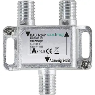 Axing BAB 1-24P Kabel-TV Abzweiger 1-fach 24 dB, (BAB 1-24P)