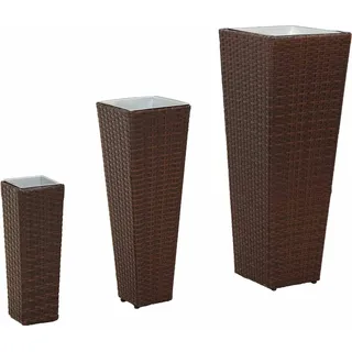 Set für Outdoor 3 pcs Metall - Braun, Bunt