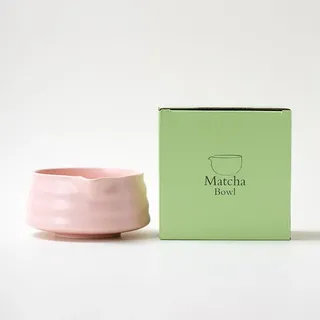 YlobdolY traditionell handgefertigte Keramik-Matcha-Schüssel mit Ausgießer, gestreift, massives glasiertes Porzellan, japanische Tee-Rührschüssel in Geschenkbox