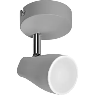 OSRAM LED SPOT PEAR Spotlight GU10, grau, 4,3W, 350lm, warmweiße Lichtfarbe, ausrichtbarer Leuchtenkopf, einfache Montage, Kombination mit smarten GU10-Lampen möglich, IP 20, 2700K - Grau