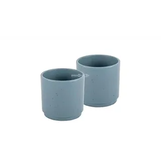 BRUNNER INMANO Espresso-Set bestehend aus 2 Espressotassen aus Melamin und rutschfestem Boden (DOLOMIT DENIM)
