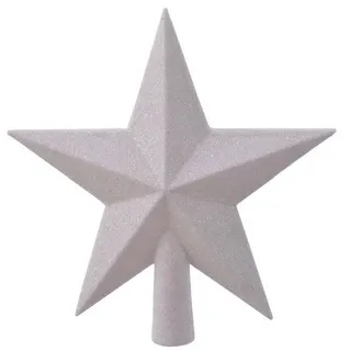 Amicasa Weihnachtsbaumspitze Stern White Iris mehrfarbig Kunststoff