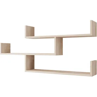 Mirjan24 Wandregal 119 x 55 x 18 cm Beige