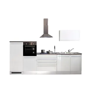 BASIC by Balculina Küchenzeile 320 cm Weiß