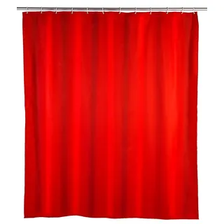 Wenko Duschvorhang 180 x 200 cm rot