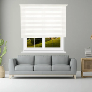 Wellhome Polyester Doppelrollo Tag Und Nacht 130 X 180 Cm - Off-White - One Size