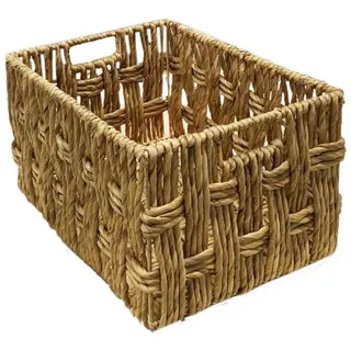 Landscape Regalkorb , Naturfarben , Metall, Naturmaterialien , 22 l , rechteckig , 29x22x41 cm , Handmade in Vietnam , handgemacht , Ordnen & Aufbewahren, Dekoboxen & Aufbewahrungsboxen, Regalboxen & Stehsammler
